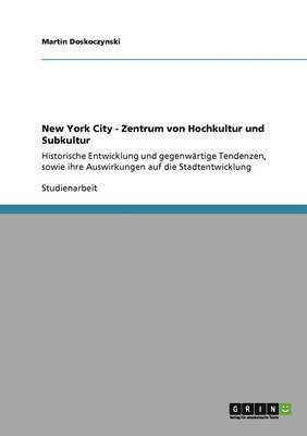 bokomslag New York City - Zentrum Von Hochkultur Und Subkultur