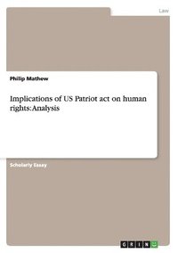 bokomslag Implications of US Patriot act on human rights