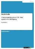 bokomslag Unternehmensexterne PR - Eine Quantitative Befragung