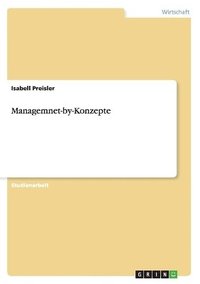 bokomslag Managemnet-by-Konzepte