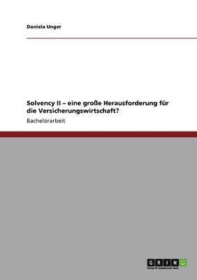 bokomslag Solvency II - eine grosse Herausforderung fur die Versicherungswirtschaft?