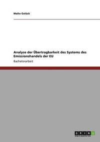 bokomslag Analyse der UEbertragbarkeit des Systems des Emissionshandels der EU