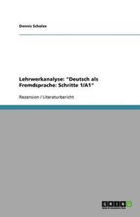 bokomslag Lehrwerkanalyse: 'Deutsch ALS Fremdsprache: Schritte 1/A1'