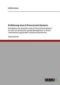 bokomslag Einfhrung eines E-Procurement-Systems