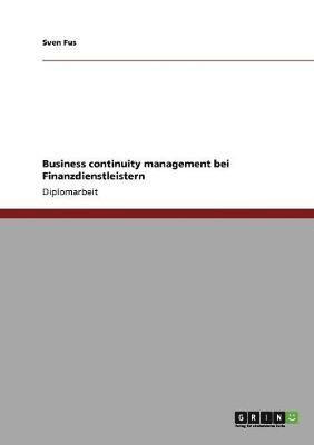 Business Continuity Management bei Finanzdienstleistern 1