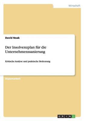 bokomslag Insolvenzplan für die Unternehmenssanierung