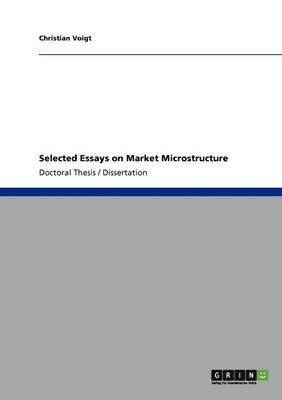 bokomslag Selected Essays on Market Microstructure