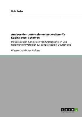 Analyse der Unternehmensteuerstze fr Kapitalgesellschaften 1