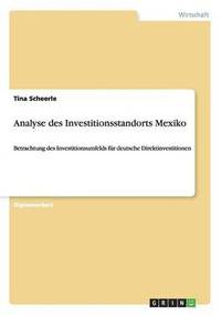bokomslag Analyse des Investitionsstandorts Mexiko