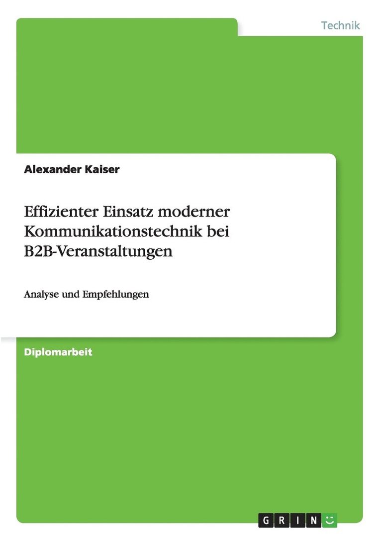 Effizienter Einsatz Moderner Kommunikationstechnik Bei B2B-Veranstaltungen 1