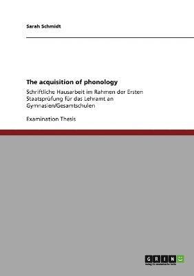 The acquisition of phonology 1