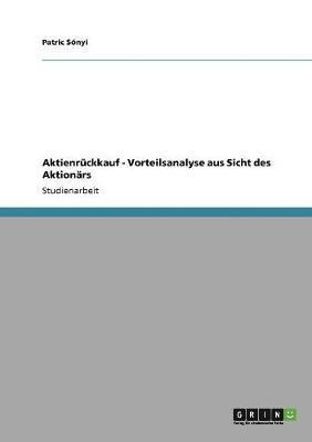 bokomslag Aktienruckkauf - Vorteilsanalyse Aus Sicht Des Aktionars