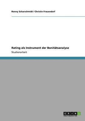 bokomslag Rating als Instrument der Bonitätsanalyse