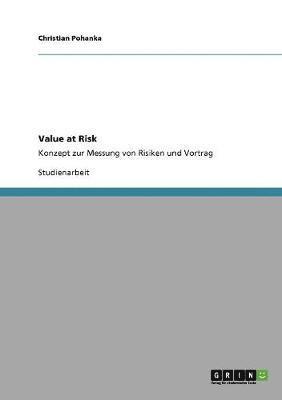 bokomslag Value at Risk. Konzept Zur Messung Von Risiken