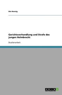 bokomslag Gerichtsverhandlung und Strafe des jungen Helmbrecht
