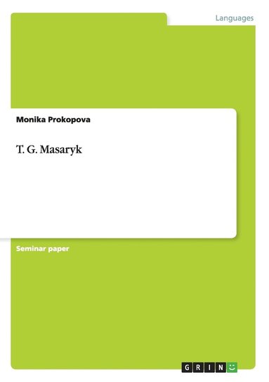 bokomslag T. G. Masaryk