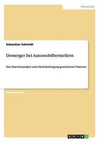 bokomslag Demerger bei Automobilherstellern