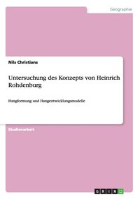 bokomslag Untersuchung des Konzepts von Heinrich Rohdenburg