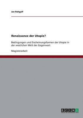 bokomslag Renaissance Der Utopie?