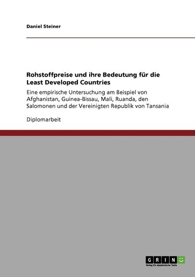 bokomslag Rohstoffpreise und ihre Bedeutung für die Least Developed Countries