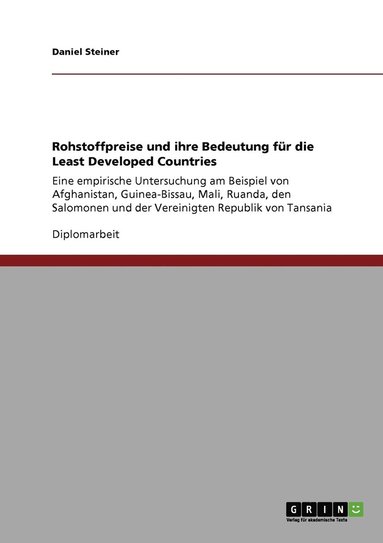 bokomslag Rohstoffpreise und ihre Bedeutung fur die Least Developed Countries