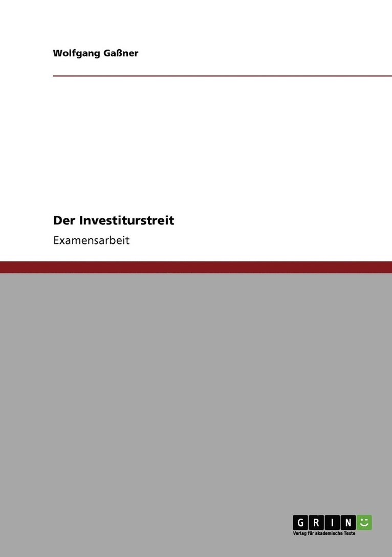 Der Investiturstreit 1