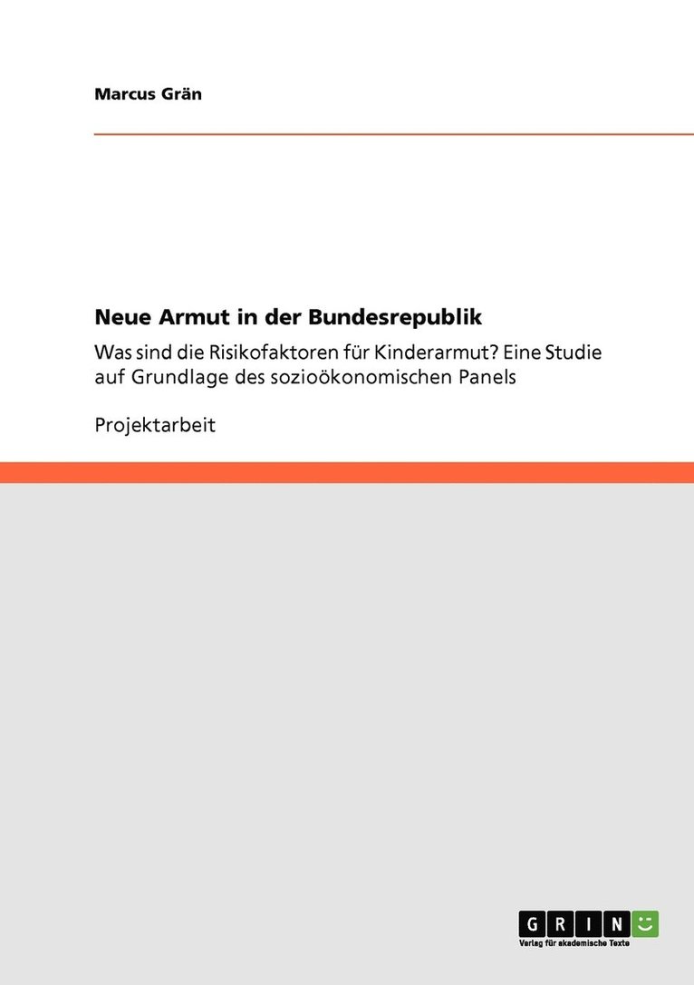 Neue Armut in der Bundesrepublik