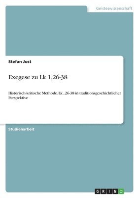 bokomslag Exegese zu Lk 1,26-38