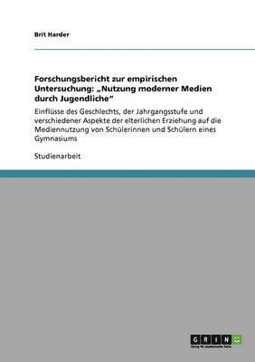 bokomslag Forschungsbericht zur empirischen Untersuchung