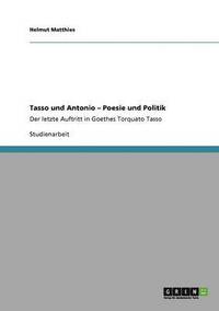 bokomslag Tasso und Antonio - Poesie und Politik