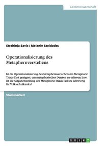 bokomslag Operationalisierung des Metaphernverstehens