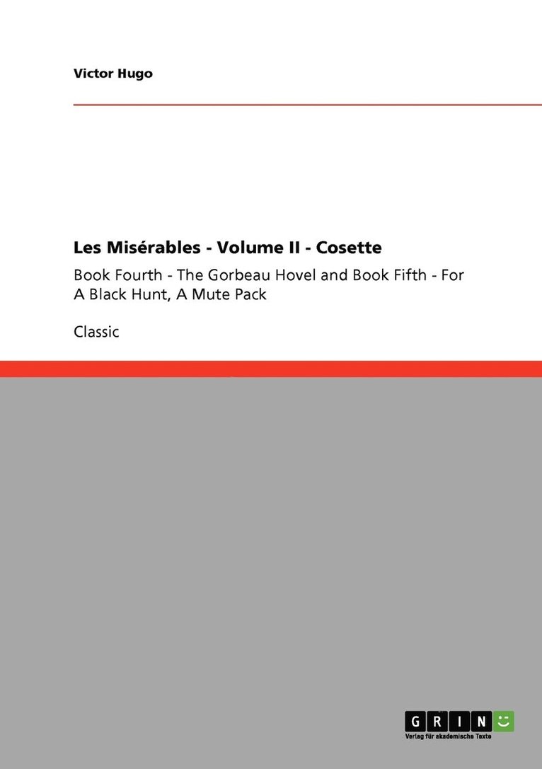 Les Misrables - Volume II - Cosette 1