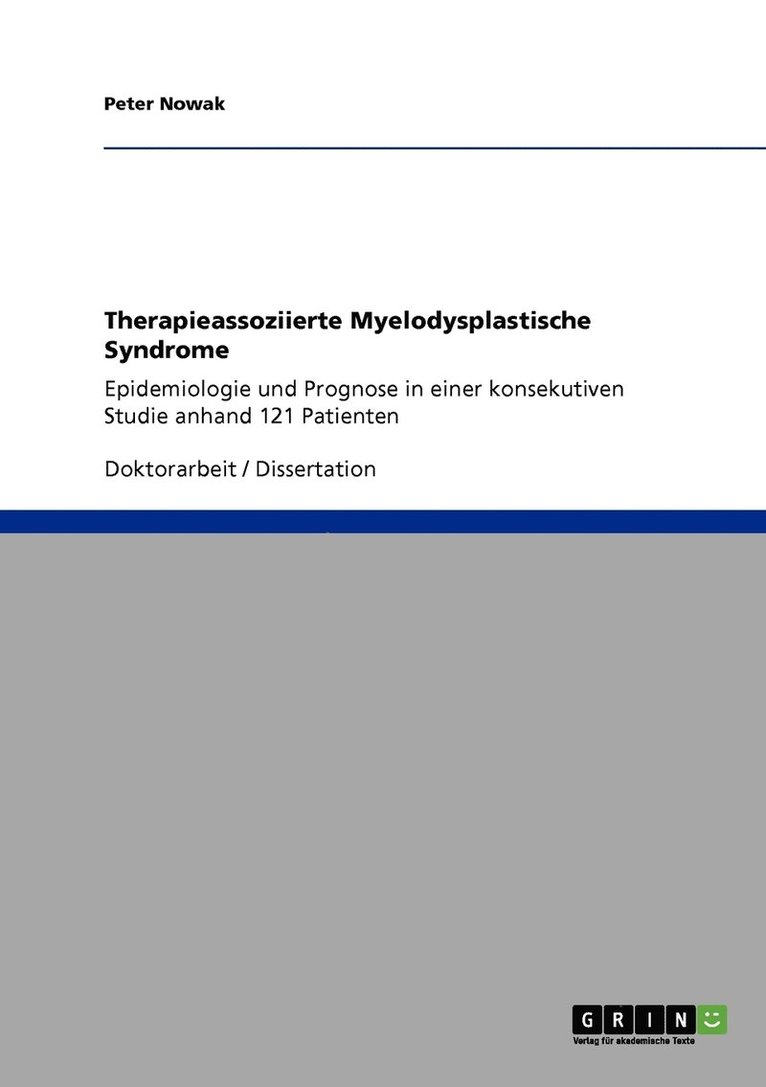 Therapieassoziierte Myelodysplastische Syndrome