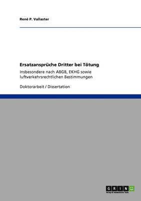 bokomslag Ersatzansprüche Dritter bei Tötung