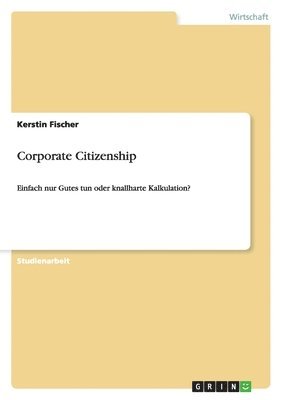 Kerstin Fischer - Corporate Citizenship, Häftad