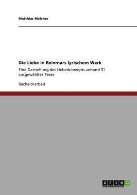 Die Liebe in Reinmars Lyrischem Werk 1