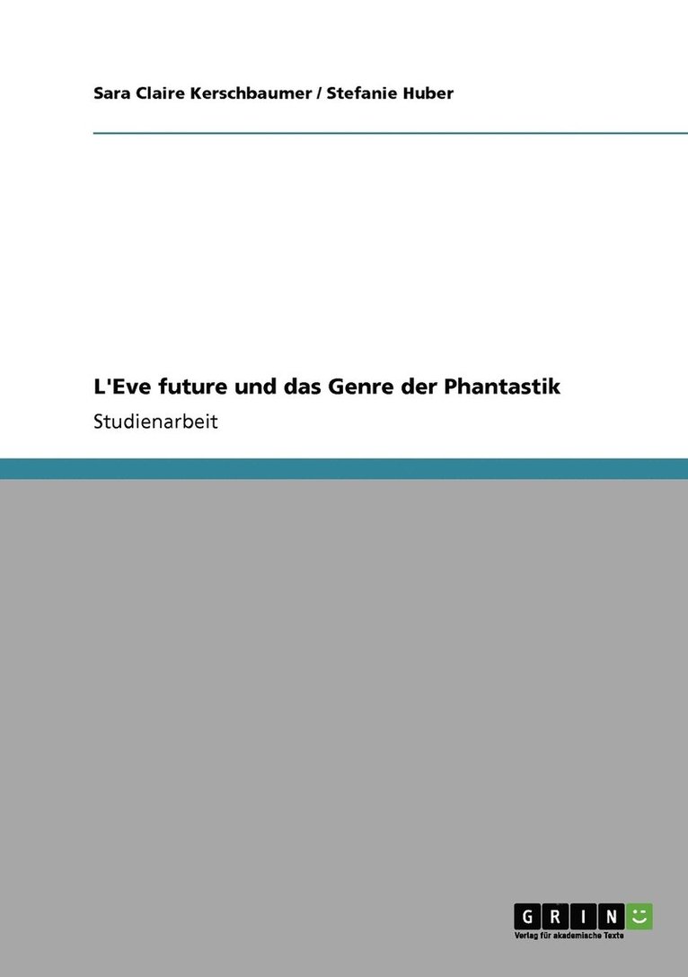 L'Eve future und das Genre der Phantastik