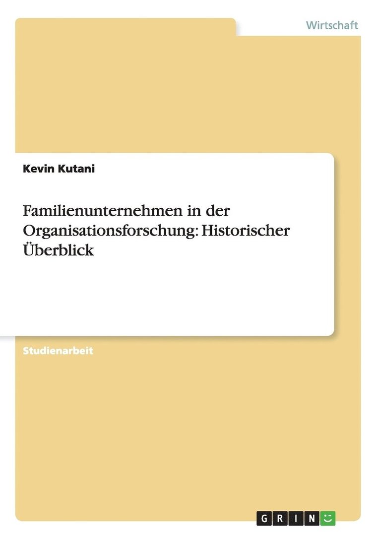 Familienunternehmen In Der Organisations 1