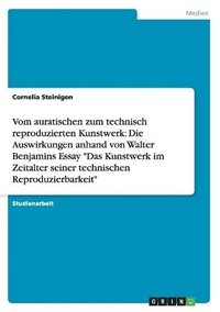 bokomslag Vom auratischen zum technisch reproduzierten Kunstwerk