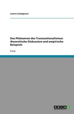 bokomslag Das Phnomen des Transnationalismus