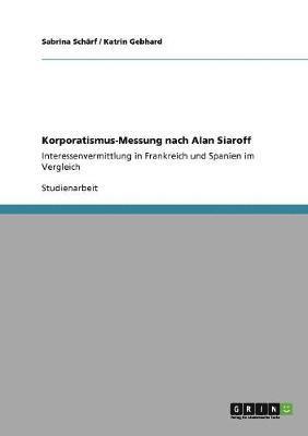 bokomslag Korporatismus-Messung nach Alan Siaroff