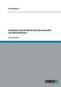 bokomslag Verfahren und Kriterien bei der Auswahl von Bürosoftware