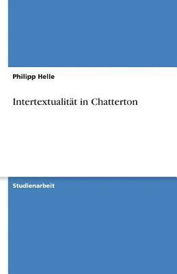 bokomslag Intertextualitat in Chatterton