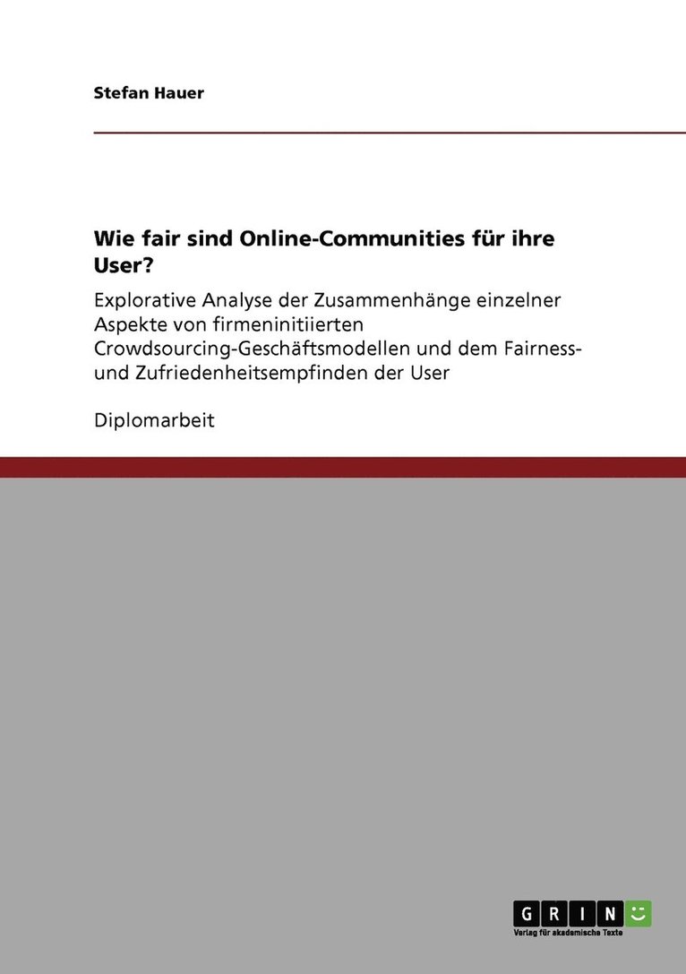 Wie fair sind Online-Communities fur ihre User? 1
