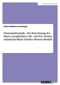 bokomslag Finanzmathematik - Die Berechnung des fairen europischen Call- und Put-Preises anhand des Black-Scholes-Merton-Modells