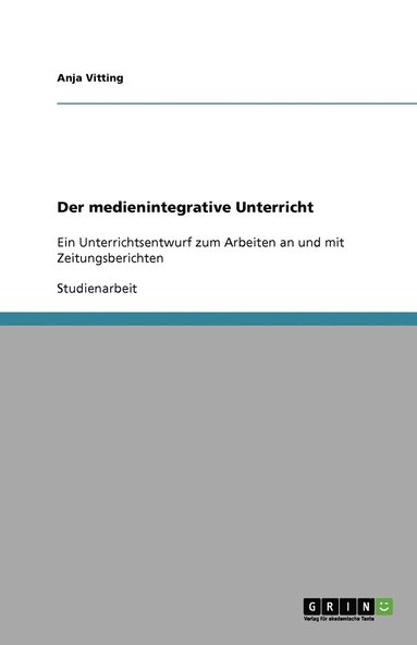 bokomslag medienintegrative Unterricht