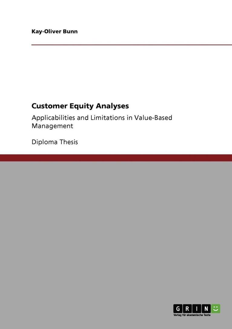 Customer Equity Analyses 1