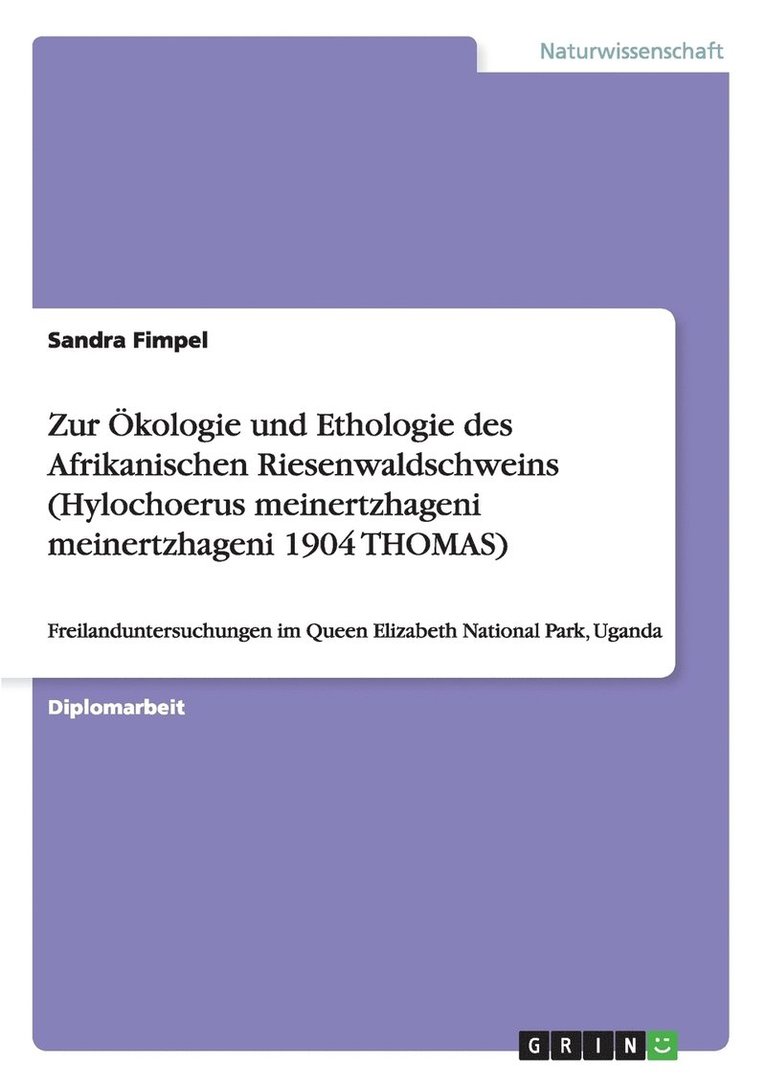 Zur  Kologie Und Ethologie Des Afrikanis 1