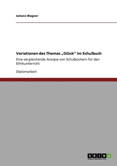 bokomslag Variationen des Themas "Glück" im Schulbuch