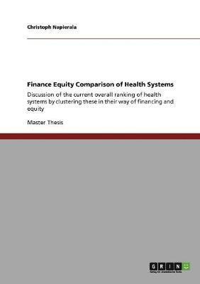 bokomslag Finance Equity Comparison of Health Systems